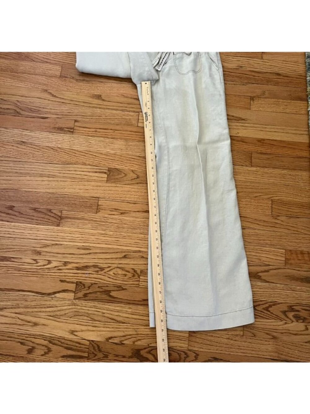 Anthropologie Womens 4 Linen Wide Leg Pants Coastal Euro Summer Beach Trousers - Picture 10 of 15